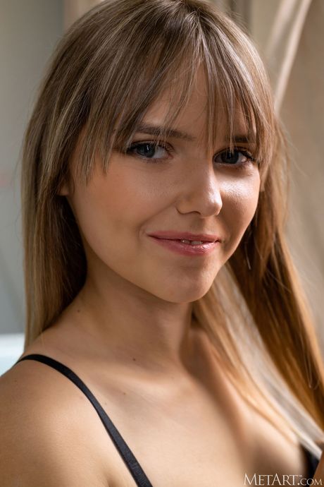 Alluring teen Marciana removes her lingerie to pose nude without shyness