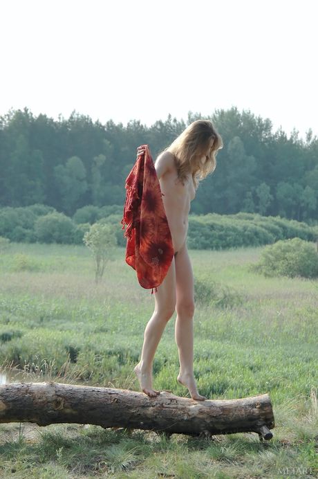 Glamorous teen Zhenia A exhibits nudity in the forest & shows her beautiful body