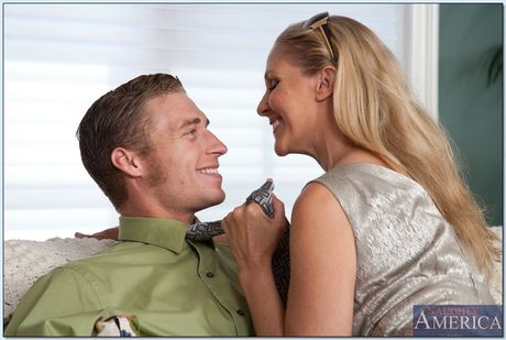 Four hot MILFs with big tits and asses share a big dick in a POV ride