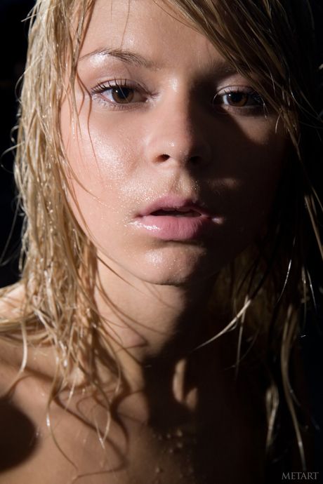 Met Art: Lean teen Paloma B removes her dress and poses naked in a bathtub