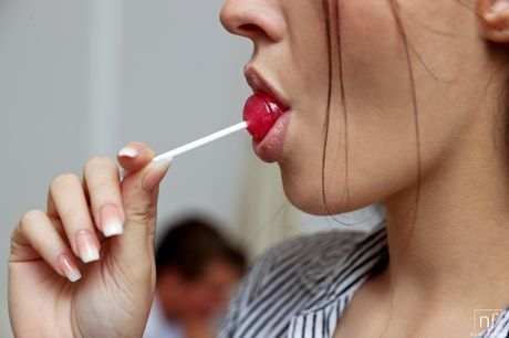 Petite teen Anie Darling gets her shaved pussy licked and drilled