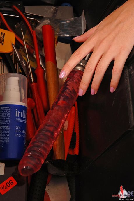 Porn World: Sexy Czech Zuzana Z strips and toys her horny pussy and asshole with a drill