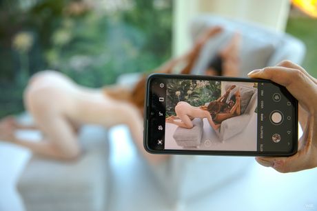 Redheaded lesbians Baby Nicols & Lottie Magne kissing & fingering pussy