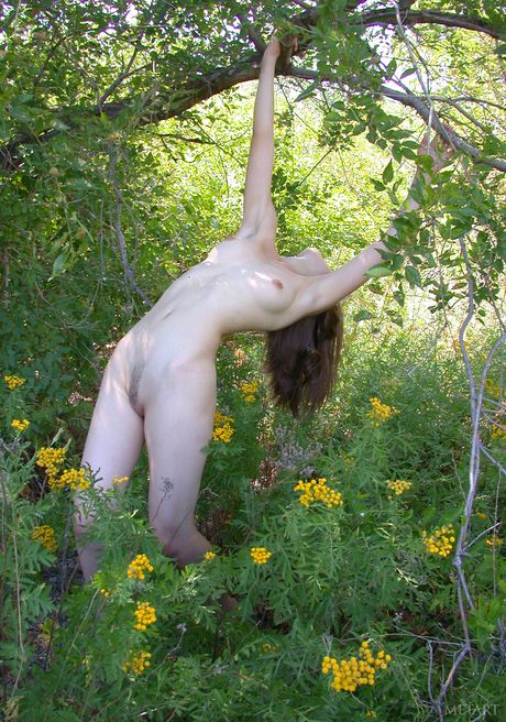 性感的俄罗斯蜜桃安娜-乌在卧室里摆出裸体姿势，展示自己的阴部
