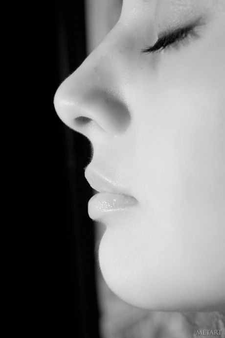 Astrud A confidently poses in her sexy lingerie