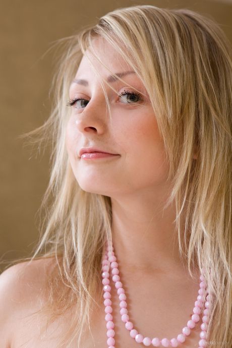 Tempting teen Adele C strips naked and teases with her hot ass and pussy