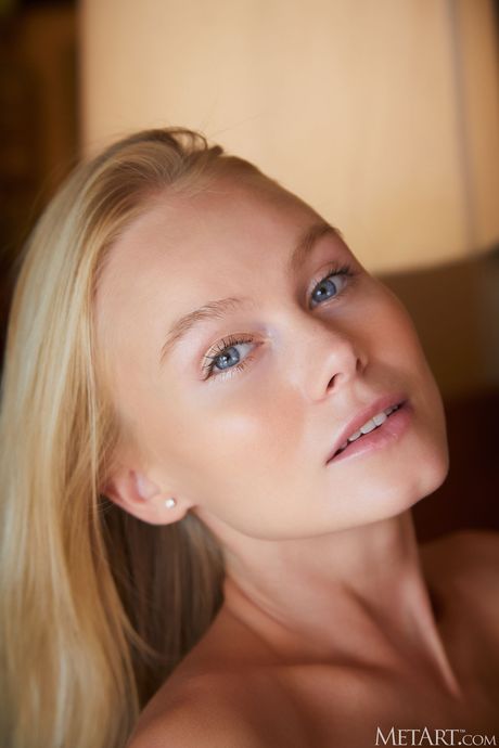 Thin teen Nancy A strips and poses nude in a solo shoot