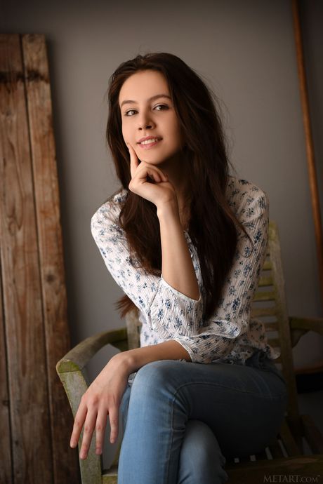 Alisa Amore is a beautiful girl with a slim figure and a slender body