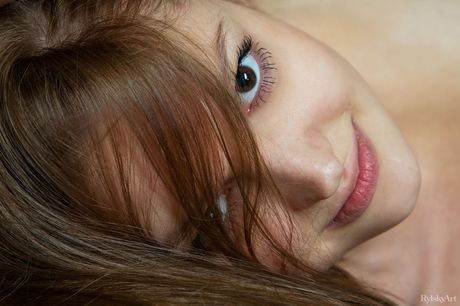 Delightful teen Maye strikes great nude poses while in her bedroom