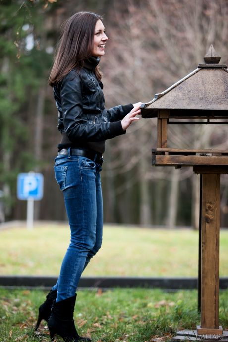 Charming teen Quinn A removes her underwear before taking a shower