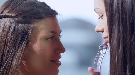 Arwen Gold och Julia Roca har en lesbisk kul med sina leksaker
