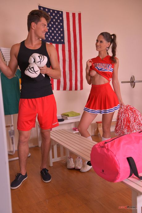 Porn World: Sexy cheerleader Lana Seymour gets her pussy licked and fucked by a boxer